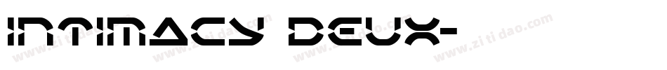 intimacy deux字体转换